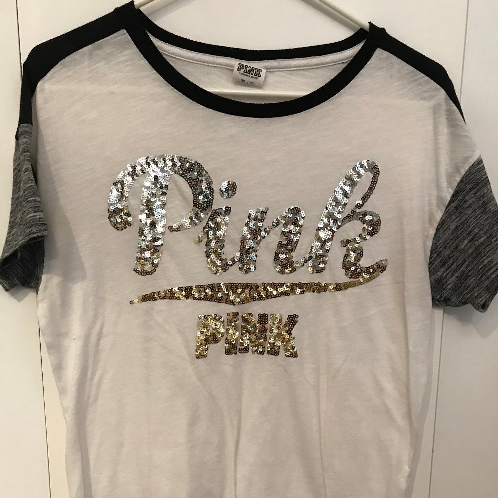 PINK Victoria's Secret Sequin Tee